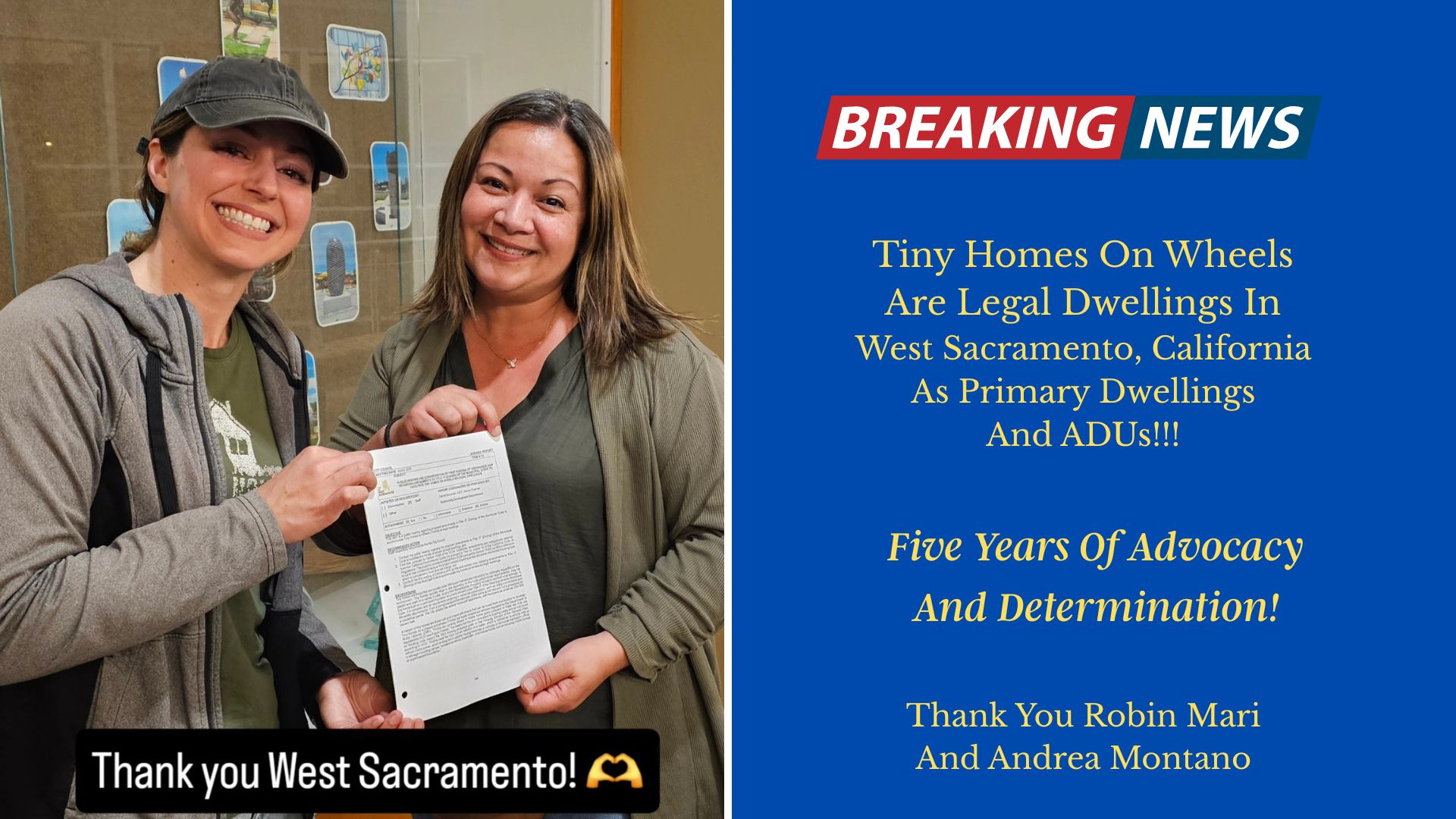 Tiny Homes On Wheels Legal Dwellings West Sacramento