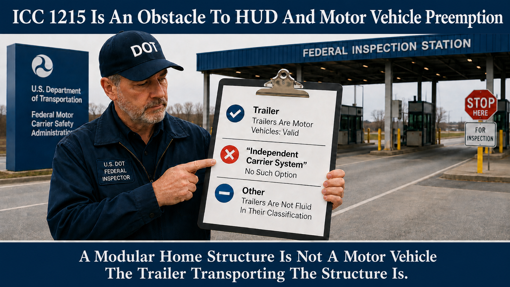 ICC Final Word On Motor Vehicle And HUD Preemption